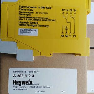 Hegwein Flame <b>Relay</b> A285K2.3 90-110 VDC Contact Load 1A 250VAC Safety <b>Relay</b> Germany - Product Image 2