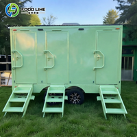 Toilettes portables pour chantier minier, WC mobile, remorque toilettes, remorque toilettes haut de gamme