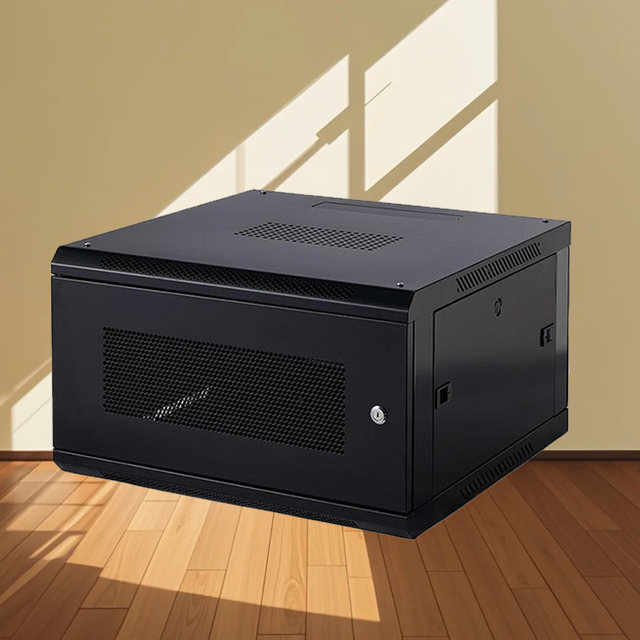 High Quality Lockable Wall Mount Network Cabinet with Ventilation Holes and Key Lock for Cctv and Computer Use