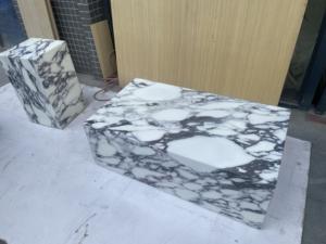 Best-selling Modern Luxury European Style Natural Square <b>Cube</b> High-End Durable Waterproof White Black Custom Size <b>Coffee</b> <b>Table</b> - Product Image 4