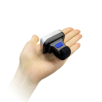 Mini Escáner de Código de Barras Inalámbrico BT con Interfaz USB, Lector de Códigos QR 1D 2D Portátil, Escáner de Código de Barras de Dedo