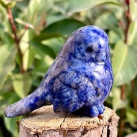 Figurine Feng Shui en Sodalite Bleue Polie, Forme Irrégulière, Gravée, Décoration de Table, Objets de Collection, Artisanat, Vente en Gros