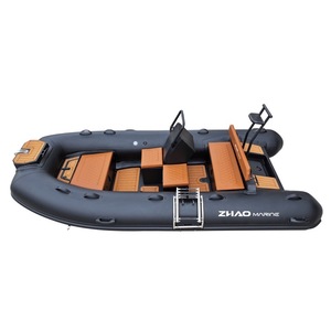 Bote RIB Deportivo de 3.9m (13 pies) con Consola Central, Casco de Aluminio, Bote Inflable Rígido para Ocio Familiar y Pesca - Product Image 3