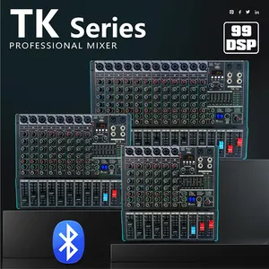 TK6 전문 오디오 디지털 믹서 믹싱 콘솔 DJ 사운드 USB 레코더 음악 레코드 믹서