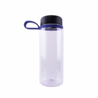 Bouteille d'eau sport Tritan 500 ml, shaker à protéines, anti-fuite, sans BPA, compatible lave-vaisselle, avec marqueur de temps, couvercle en acier, réutilisable