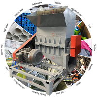 Machine de concasseur de plastique haute HP Ligne de production PET de grande capacité Broyeur de plastique Prix d'usine