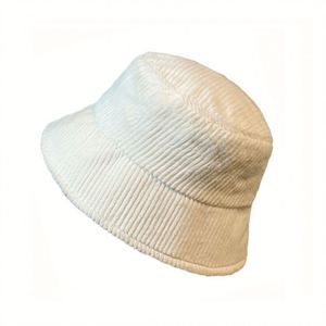 Custom Design Corduroy Striped Bucket <b>Hat</b> Autumn and Winter Outdoor <b>Warm</b> <b>Hats</b> Fashion Thickened Bucket <b>Hat</b> - Product Image 2