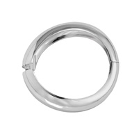 2025 nouveau DS exagéré Offres Spéciales 18k Pvd plaqué or lisse élégant gros creux épais C forme Bracelet & Bracelet bijoux
