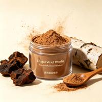 Poudre d'extrait pur de champignon Chaga Inonotus Obliquus Polysaccharides Extrait de Chaga pour l'alimentation santé