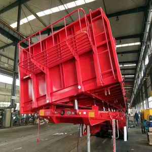 <span class=keywords><strong>Vente</strong></span> directe d'usine de semi-remorque benne basculante en acier haute résistance de 13 mètres - Product Image 2