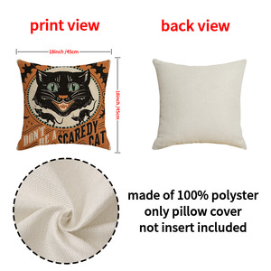 Halloween-themed Linen Knitted Cartoon <b>Throw</b> Pillows Scary Party Decorations <b>Chair</b> Cushions Living Room Sofas Pumpkin Hotel - Product Image 4
