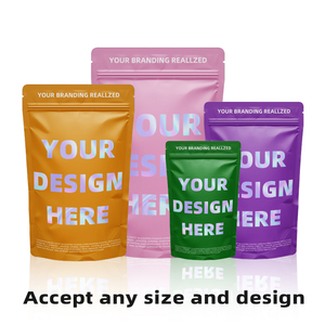 Custom Gravure Printed Moisture Proof Food Packaging Stand up Pouch Frosted Plastic Zipper Top - Product Image 6