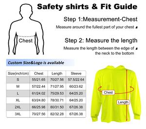 Camiseta Personalizada de Alta Visibilidad Dry Fit para Construcción, Playera de <span class=keywords><strong>Seguridad</strong></span> Reflectante de Manga Larga, Secado Rápido en Poliéster y con Capucha - Product Image 5