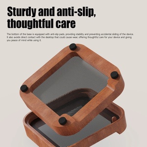 2025 cho Mac Mini M4/M4 Pro <span class=keywords><strong>Bracket</strong></span> núi gỗ dock đứng chống bụi làm mát chống trượt Tính năng cần thiết Máy tính để bàn máy tính bảng pcs - Product Image 4
