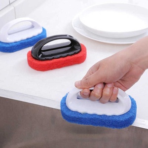 2pcs Cuisine Avec Poignée Brosse De Nettoyage Ménage Décontamination Vaisselle Pot De Lavage Outil <span class=keywords><strong>Magique</strong></span> Tuile De Baignoire - Product Image 3