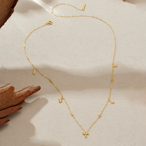 FUAMAY joyería de moda 925 Plata bloques de construcción rusos elementos coloridos circón encanto collares moda Bohemia - Product Image 6