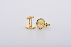 Men's Sterling <b>Silver</b> Engraved Cufflinks with Fashionable <b>Tie</b> <b>Clips</b> Quality Guarantee Featuring Elegant Enamel Inlay - Product Image 4