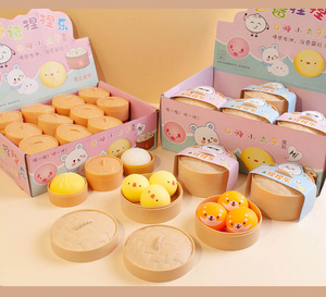 ของเล่นบัวซาตุ๋นนุ่มนิ่ม CS ของเล่นบัวซาหน้ายิ้ม ของเล่นบัวซาคลายเครียด บัวซาบีบเล่น บรรเทาความเครียด ของเล่นบีบบอล กล่องสุ่ม - Product Image 6