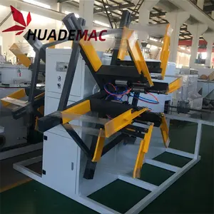 HUADE MAC PVC HDPE PE PPR dual disk coil automatic pipe winder