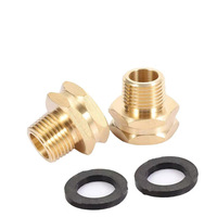 Amerikanischer Kupfer-Gartenschlauchanschluss 3/4 GHT auf 1/2 NPT Adapter-Fitting Hergestellt in China Sechskantkopf