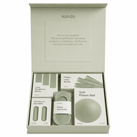 Kit d'accessoires de Pilates à marque privée avec équipement de couleur personnalisée et emballage cadeau magnétique