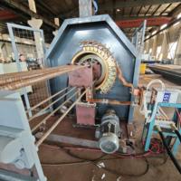 Machine de soudage à rouleaux pour cages de poteaux carrés en acier CNC, soudage par fusion à moyenne fréquence avec refroidissement eau-air
