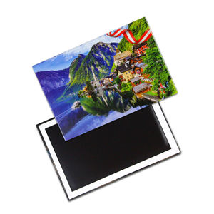 定制金属照片冰箱贴马口铁旅游纪念品冰箱贴欧洲奥地利阿鲁巴纪念品冰箱贴 - Product Image 2