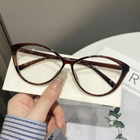 Nouvelles lunettes de myopie européennes et américaines, style papillon sexy, monture complète œil de chat, anti-lumière bleue, unisexe, monture noire tendance