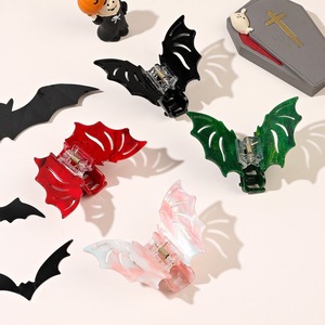 Pinzas de Pelo Creativas con Forma de Murciélago Gótico para Halloween, Accesorios Divertidos para el Cabello para Fiestas y Festivales, Cosplay Europeo y Americano - Product Image 3