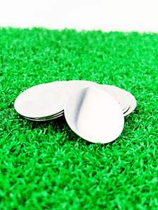 Marcadores de Pelota de Golf Magnéticos de Acero Inoxidable de 25 mm con Borde Dorado de 30 mm, Personalizables con Logotipo para Sublimación y Grabado Láser - Product Image 6