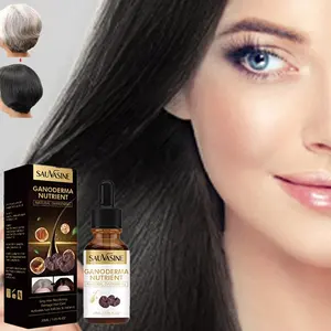 SAUVASINE hair repairing nourishing anti loss ganoderma nutrient natural hair darkening liquid white gray hair darkening serum