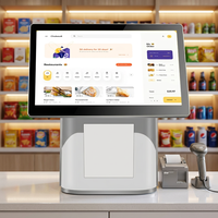 Terminal de point de vente tactile 15,6 pouces avec imprimante thermique et lecteur de codes-barres pour caisse de vente au détail