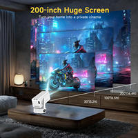 Projecteur intelligent LCD LED C360 Pro natif 1080P, Android 13, WiFi 6, BT5.2, portable, 320 lumens ANSI, stylet tactile, deux microphones, 4K