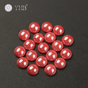 YHB Düz Tabanlı Gevşek Yapıştırmalı İnci Yuvarlak Rhinestone Elbise Mor Düz Tabanlı Reçine İnciler Yapıştırıcı İle - Product Image 1