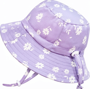 <span class=keywords><strong>JAN</strong></span> & JUL Sombrero de sol a rayas transpirable de algodón para bebés y niños pequeños (M 6-24 meses) - Product Image 1