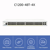 Cisco Switch Catalyst C1200-48T-4X 48 Port Gigabit Layer 2 Managed Switch 4x1/10G SFP+ Uplink 176Gbps 130.94Mpps Tanpa Kipas untuk Kampus