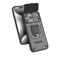 Étui robuste avec anneau de maintien pour iPhone 17 Pro Max, coque de protection coulissante pour caméra et confidentialité pour iPhone 17 Air 16 Pro 15 Plus 14 13, antichoc et blindé