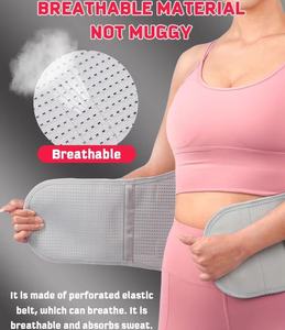 Faja Lumbar Personalizada para Alivio del Dolor, Ajustable, Transpirable, con Tira Metálica, Soporte Lumbar para Hombre, Cinturón de Soporte para la Espalda Baja - Product Image 3