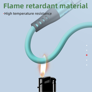 1pin 360 xoay cáp điện thoại | Silicone lỏng 3 trong 1 USB từ tính sạc cáp 1m 2m - Product Image 6