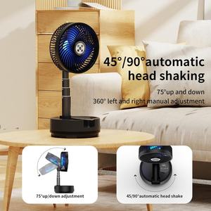 Ventilador Socool de 20000 mAh, Plegable, Digital, Portátil, para Exteriores, con Luz LED, 9 Modos Ajustables, Carga USB, Temporizador de 8 Horas, Recargable - Product Image 6