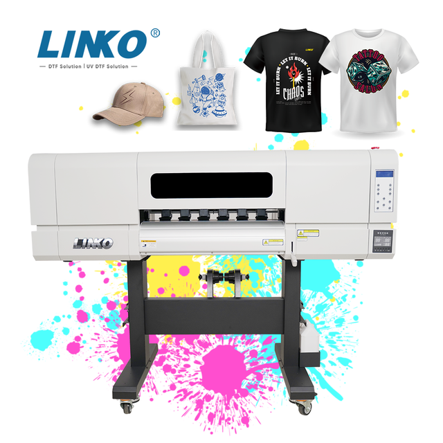LINKO Factory Direct A1 Inkjet Printers Digital DTF Printer with Four Printheads Cotton T-Shirt Printing Dtf Printer Machine