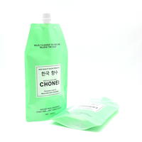 Pochette souple personnalisée 1000 ml, écologique, réutilisable, étanche avec bec verseur pour liquides, emballage carton, OEM/ODM, pour produits capillaires