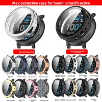 Étui de protection tout-en-un en TPU et verre trempé Amazfit Huami Active Max pour montre A2557