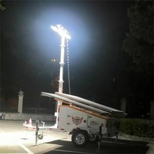 Tháp Ánh Sáng Máy Phát Điện Trailer Hệ Thống Nhà Sản Xuất Watt Năng Lượng Lũ Lụt Cctv Di Động Năng Lượng Mặt Trời Trailer - Product Image 5