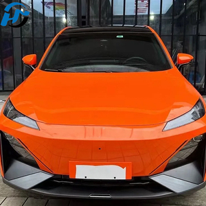 Approvisionnement direct d'usine PET TPU moulé Super brillant cristal soleil Orange voiture Wrap vinyle complet 1.52x18M/5x60FT rouleau voiture autocollants - Product Image 5