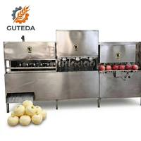 Machine industrielle automatique 3-en-1 pour peler, dénoyaouter et trancher les pommes - Système de traitement des fruits 600-800 kg/h Capacité 380V/220V