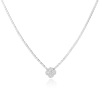 Parure de bijoux 3 pièces, motif fleur délicate et trèfle, anti-ternissement, style rétro, design de créateur, pour mariée, élégante et extravagante