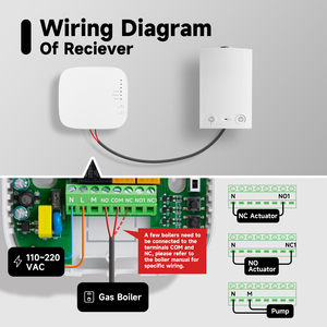 Beok akülü oda termostatı wifi rf kablosuz akıllı sıcaklık kontrol cihazı termostat isıtma için - Product Image 6