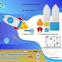 Unique espace explorer système solaire préscolaire jouet éducatif cadeau bricolage art artisanat enfant kit de couture ensemble boîte pour garçon fille