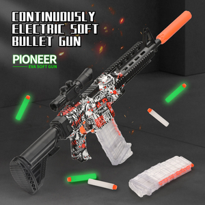 Pistola de Juguete M416 que Brilla en la Oscuridad, Rifle Automático de Balas Blandas, Pistola de <span class=keywords><strong>Airsoft</strong></span> de Balas Blandas, Juegos de Disparos para Niños - Product Image 2